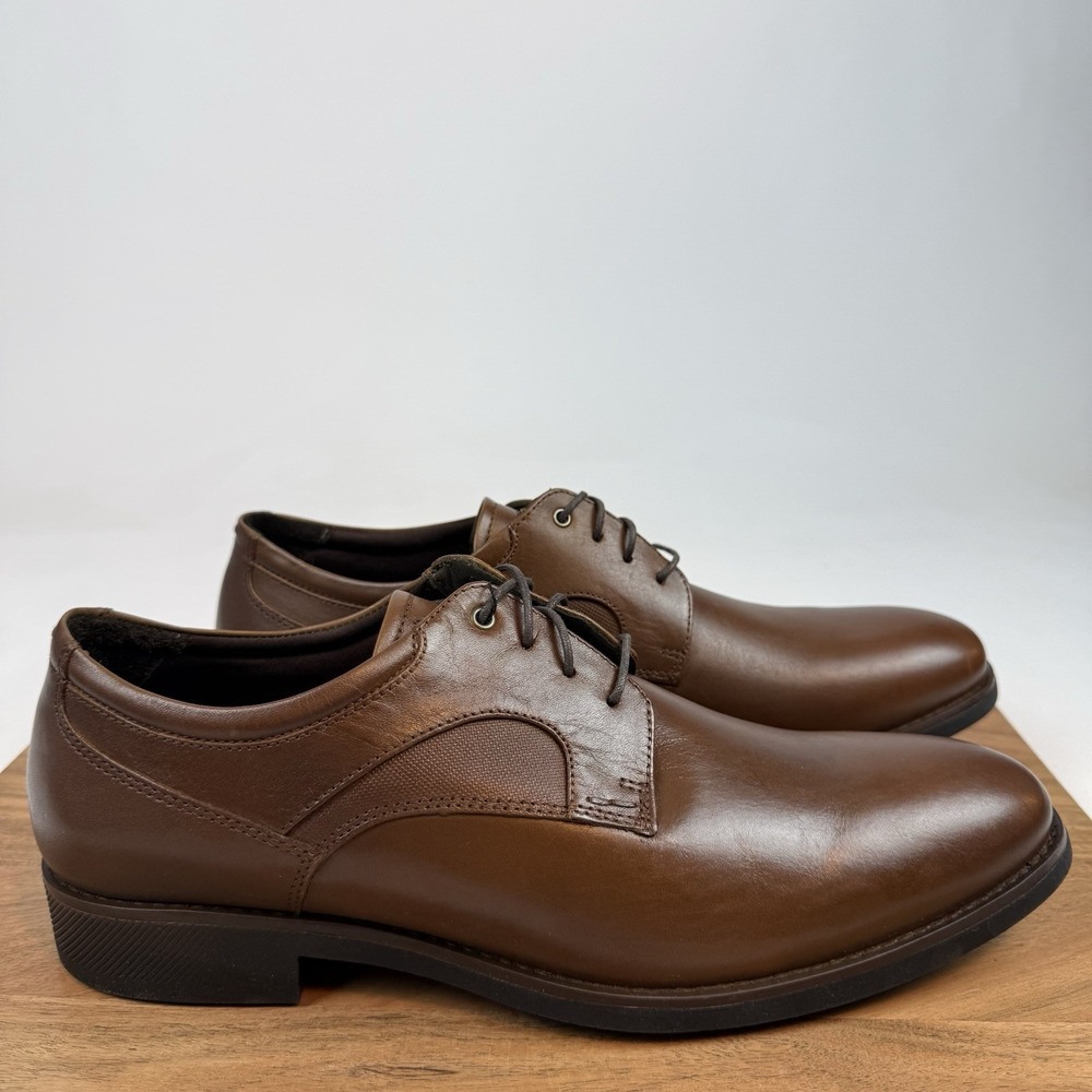 New Mens Johnston & Murphy Holcomb Waterproof Plain Toe Leather Oxfords Sz 11.5D